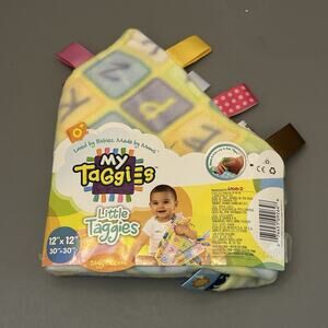 My Taggies ABC Numbers Alphabet Squares Lovey Baby Security Blanket w/Tags